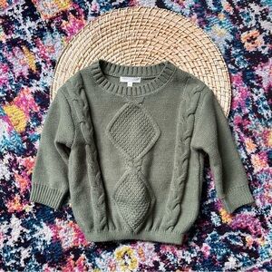 Grayson Collective Cable Knit Fishermans Sweater 18 Months